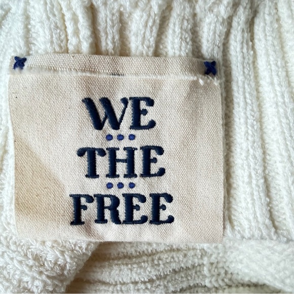 New! Free People We The Free White Still A Fan Pullover Sweater 23028 - Picture 8 of 11